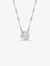 Sultana-Malta NECKLACES 3.tone Pendant with Twisted Chain Silver