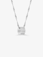 Sultana-Malta NECKLACES 3.tone Pendant with Twisted Chain Silver