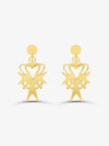 Sultana-Malta EARRINGS 3D Crown Gold Earrings