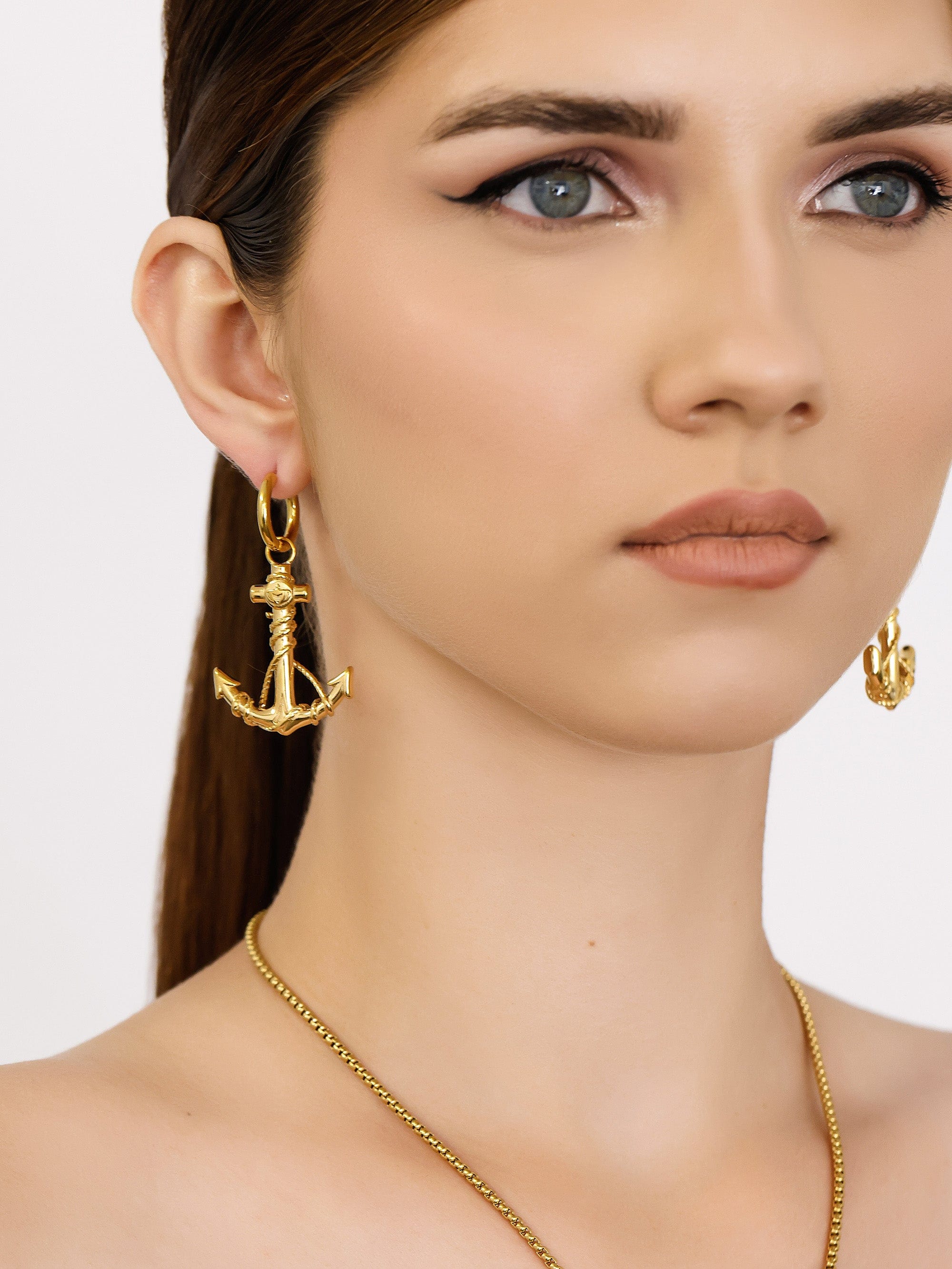 Sultana-Malta EARRINGS Anchor Hoops