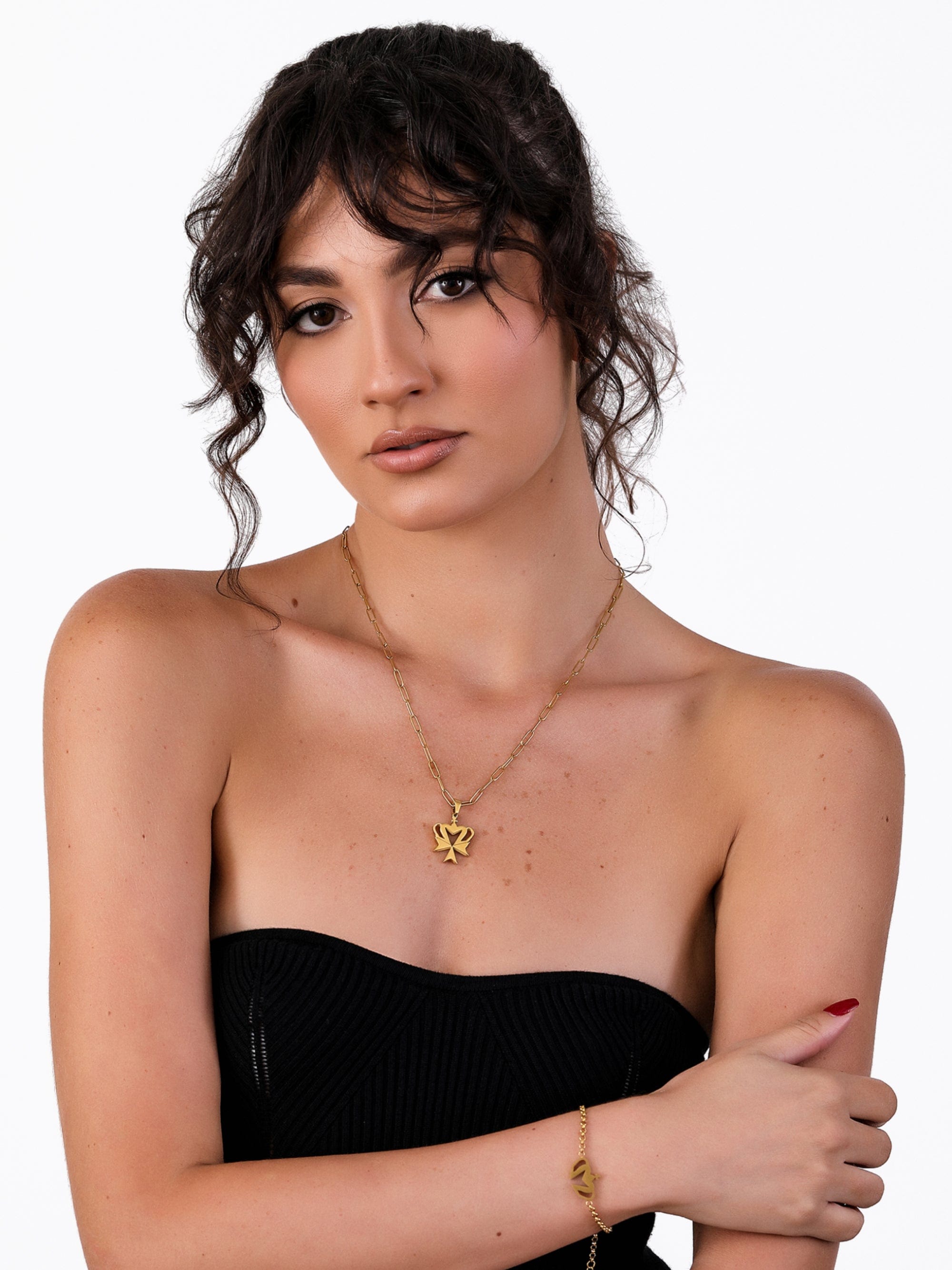 Sultana-Malta PENDANT Crown Cross Pendant