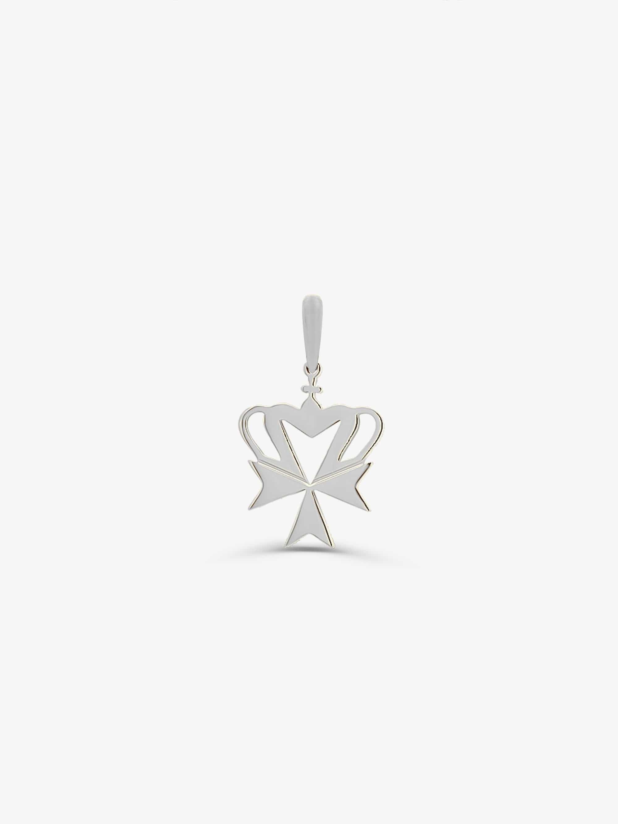 Sultana-Malta PENDANT Crown Cross Pendant Silver