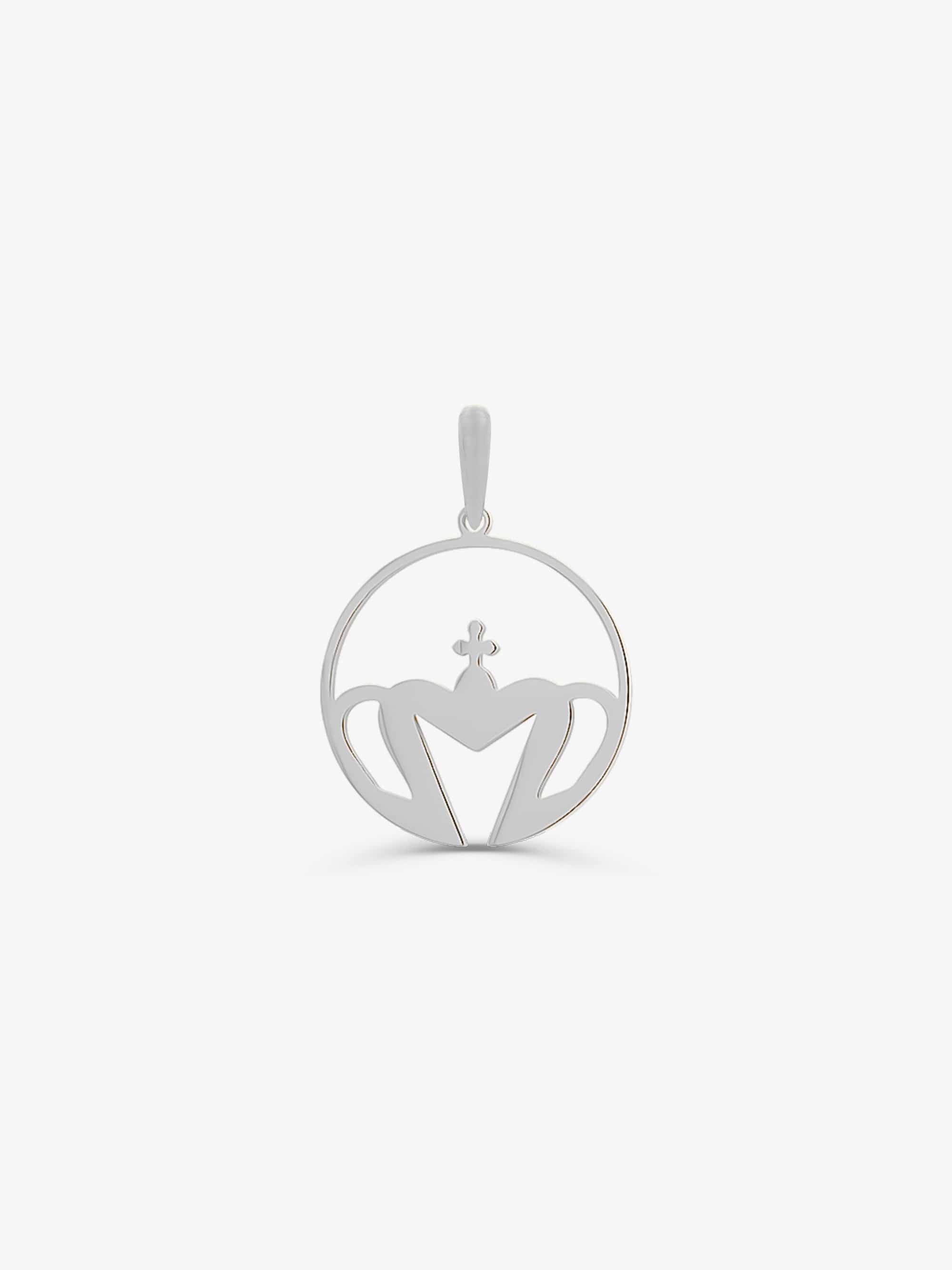 Sultana-Malta PENDANT Crown Hoop Pendant Silver