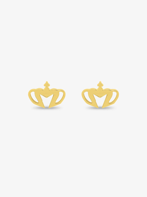 Sultana-Malta EARRINGS Crown Large Stud Earrings