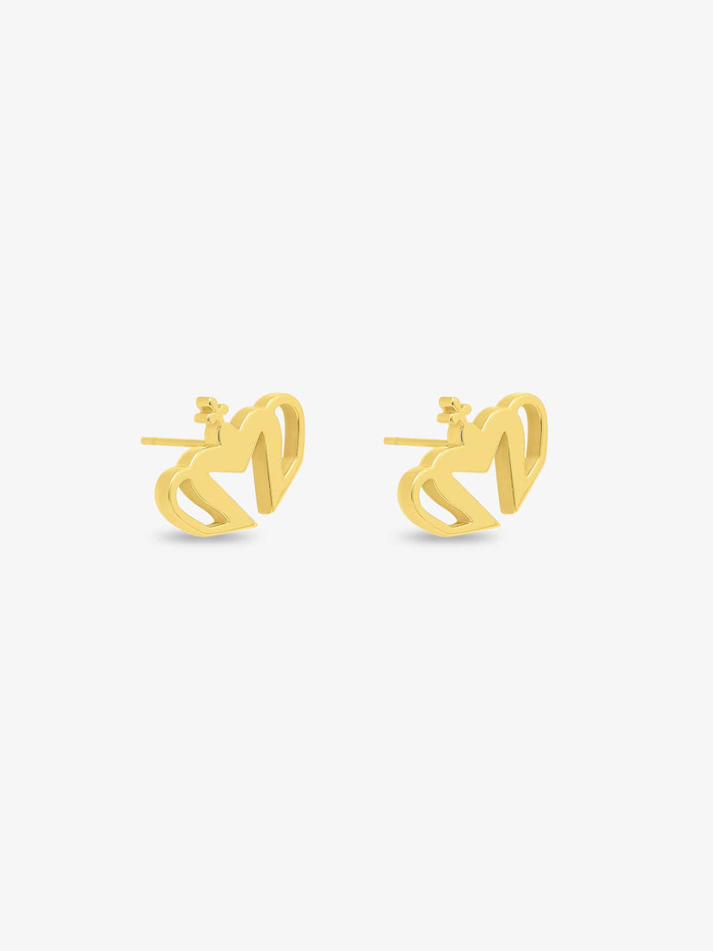 Sultana-Malta EARRINGS Crown Large Stud Earrings