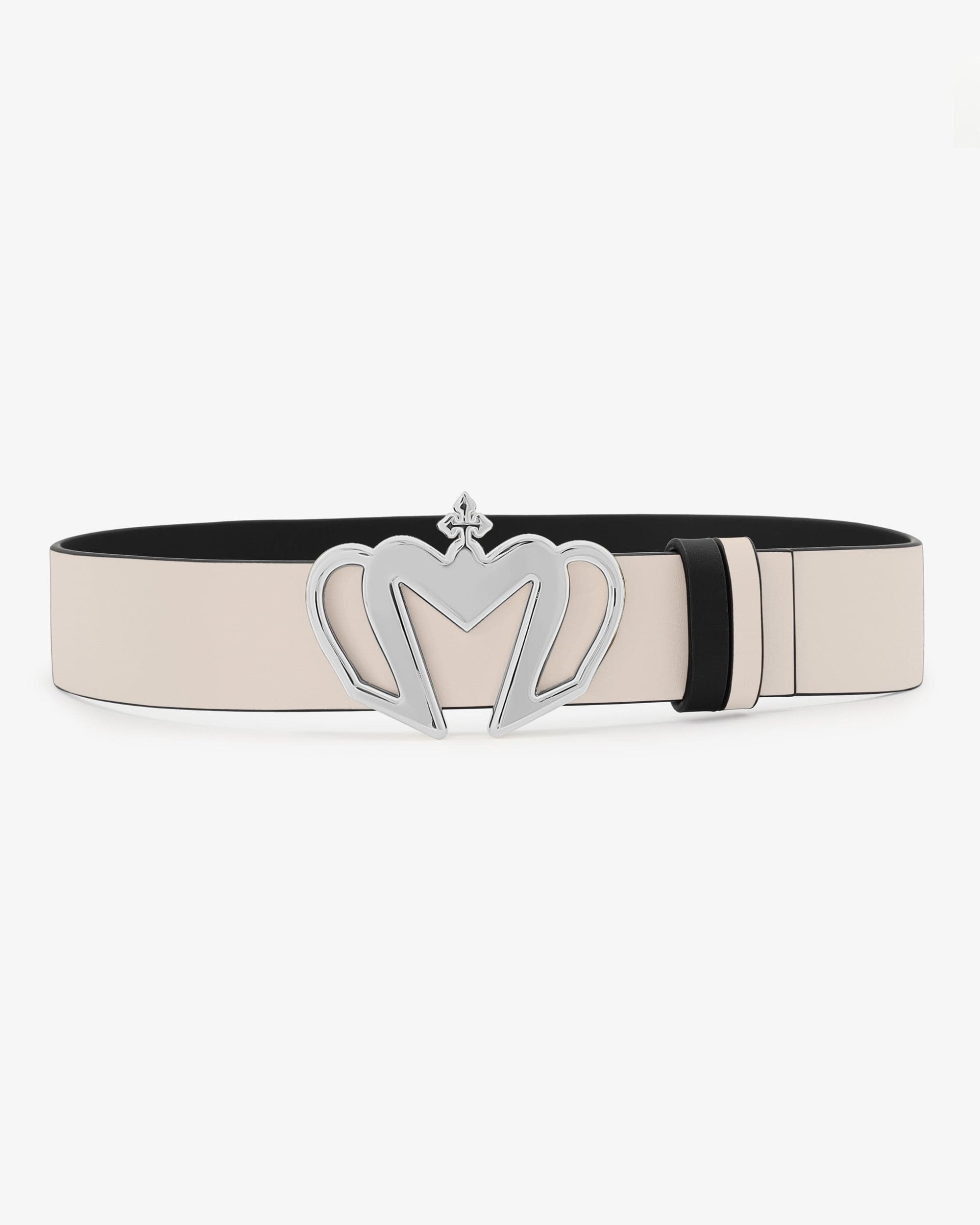 Sultana-Malta Belts Crown Leather Belt Reversible Black/Ivory