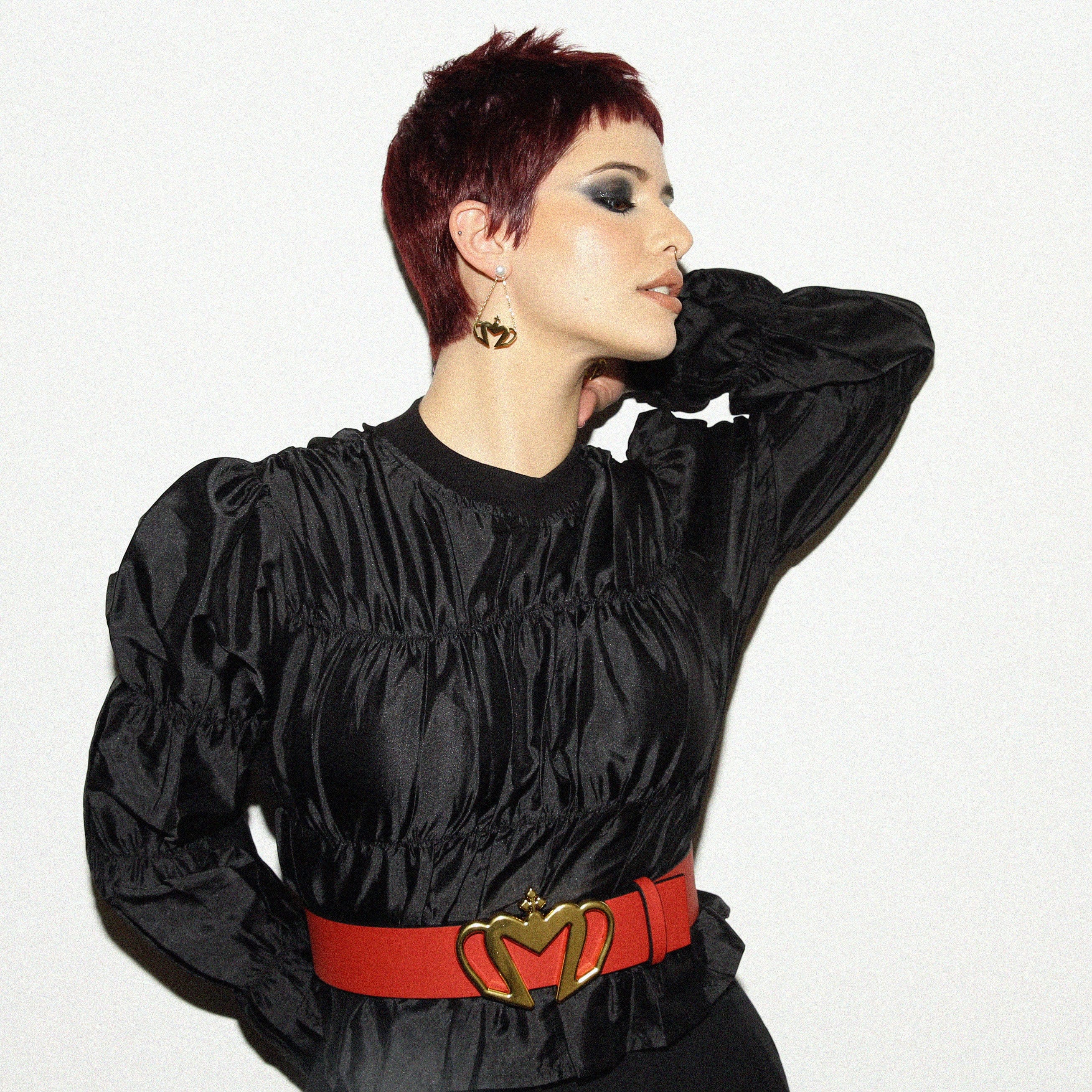 Sultana-Malta Belts Crown Leather Belt Reversible Black/Red