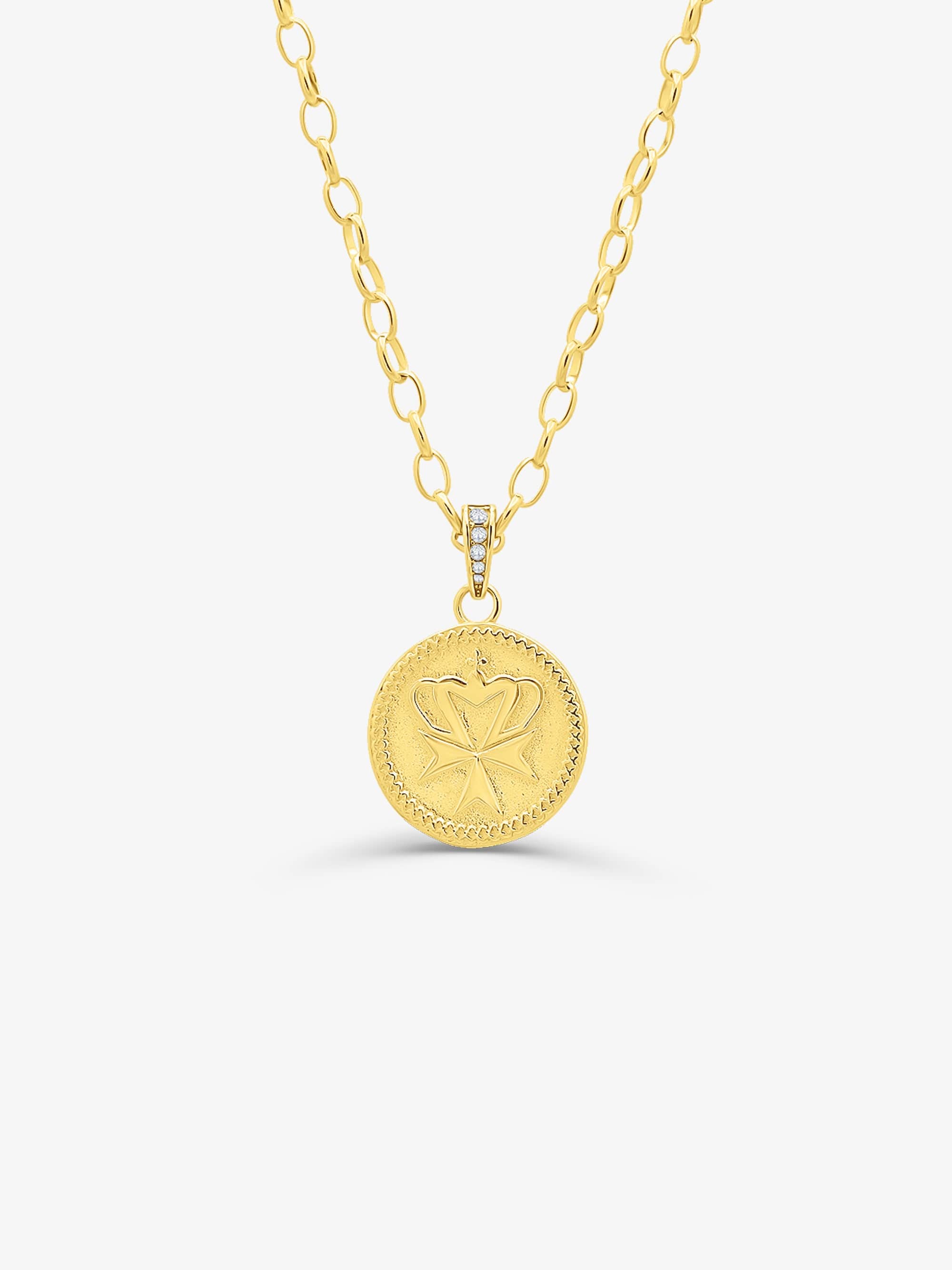 Sultana-Malta NECKLACES Crown Medal Chain Necklace