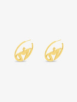 Sultana-Malta EARRINGS Crown Small Hoop Earrings
