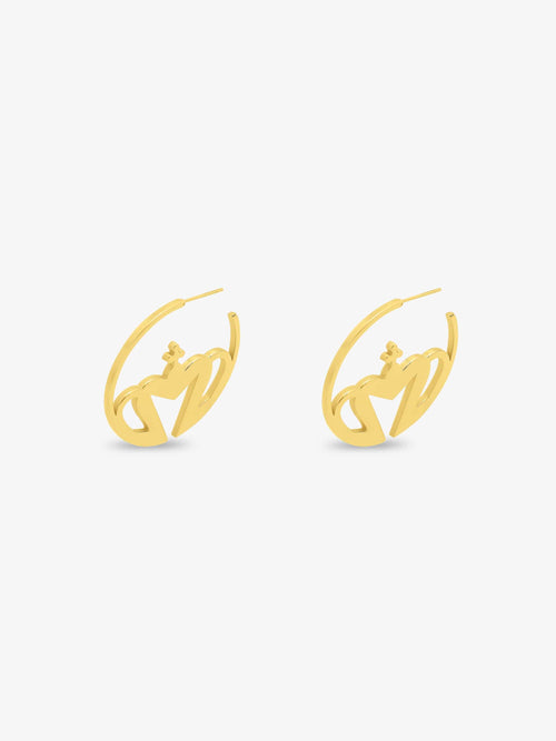 Sultana-Malta EARRINGS Crown Small Hoop Earrings
