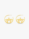 Sultana-Malta EARRINGS Crown Small Hoop Earrings