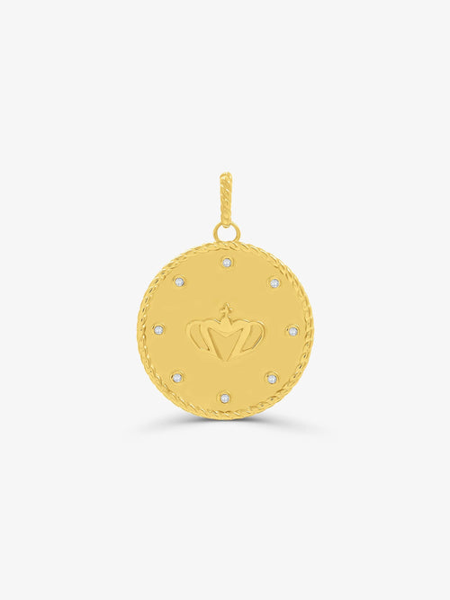 Sultana-Malta PENDANT Crown Zirconia Medal Pendant