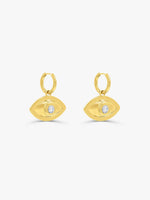 Sultana-Malta EARRINGS Evil Eye Hoops