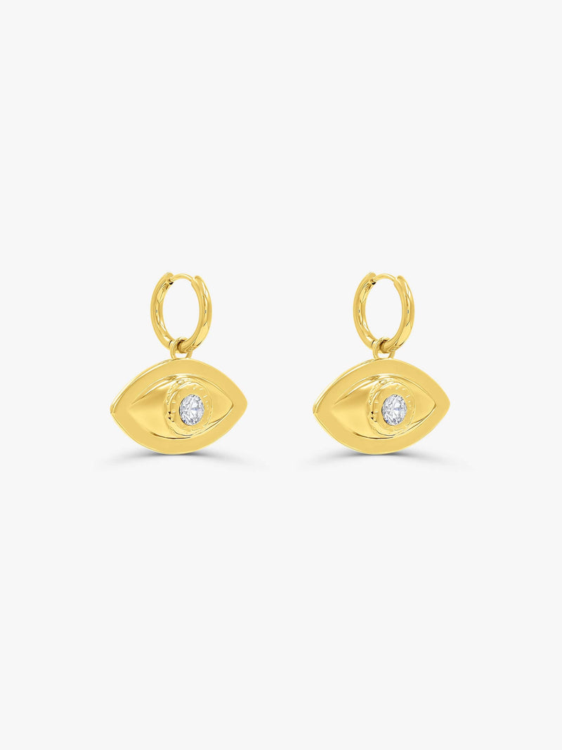 Sultana-Malta EARRINGS Evil Eye Hoops