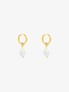 Sultana-Malta EARRINGS Fresh Water Pearls Hoops