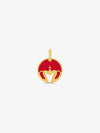 Sultana-Malta PENDANT Hoop Enamel Pendant Red