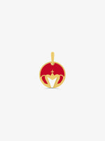 Sultana-Malta PENDANT Hoop Enamel Pendant Red