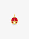 Sultana-Malta PENDANT Hoop Enamel Pendant Red