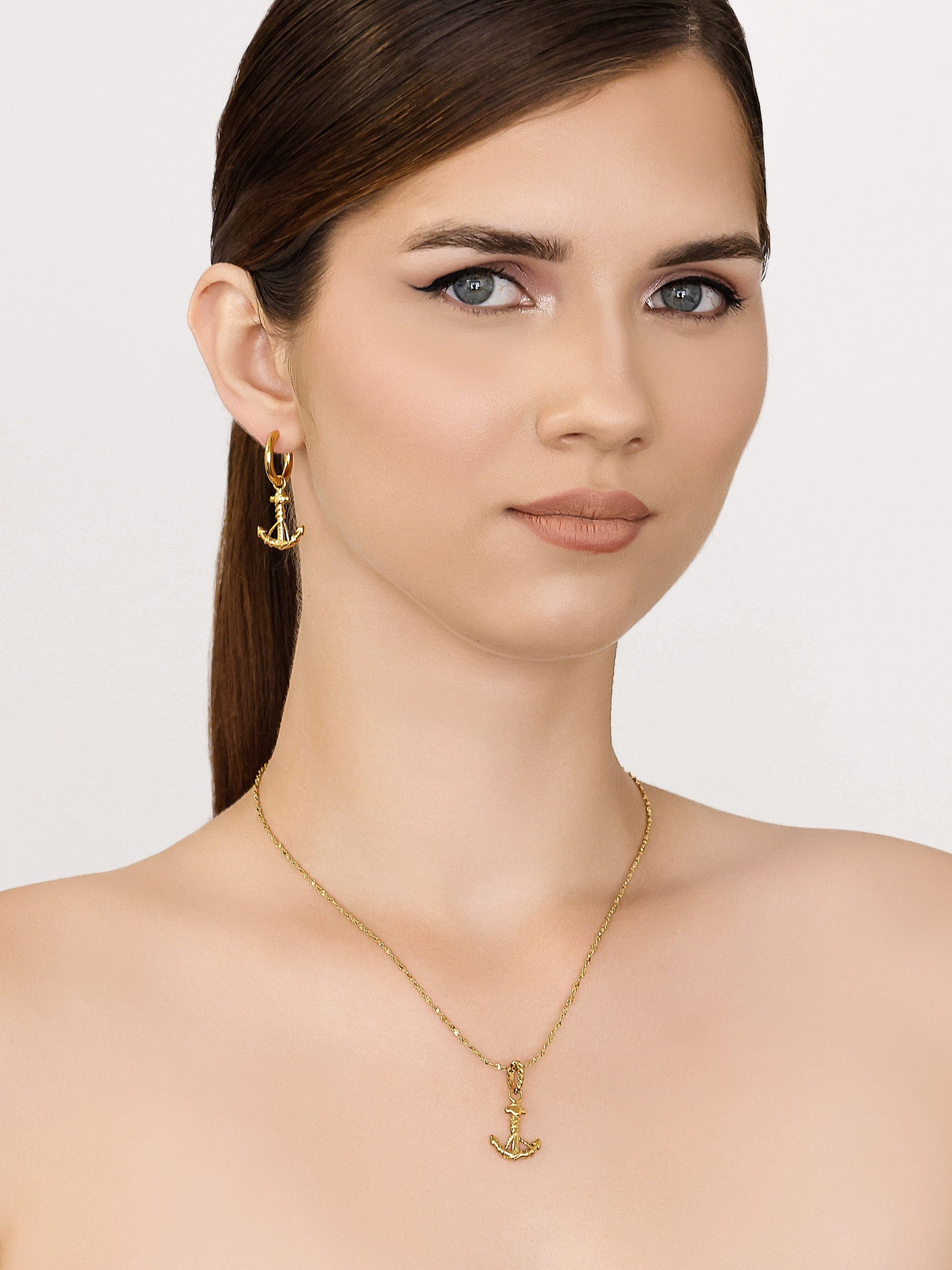 Sultana-Malta EARRINGS Mini Anchor Hoops