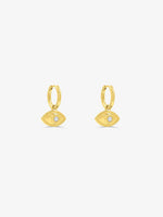 Sultana-Malta EARRINGS Mini Evil Eye Hoops