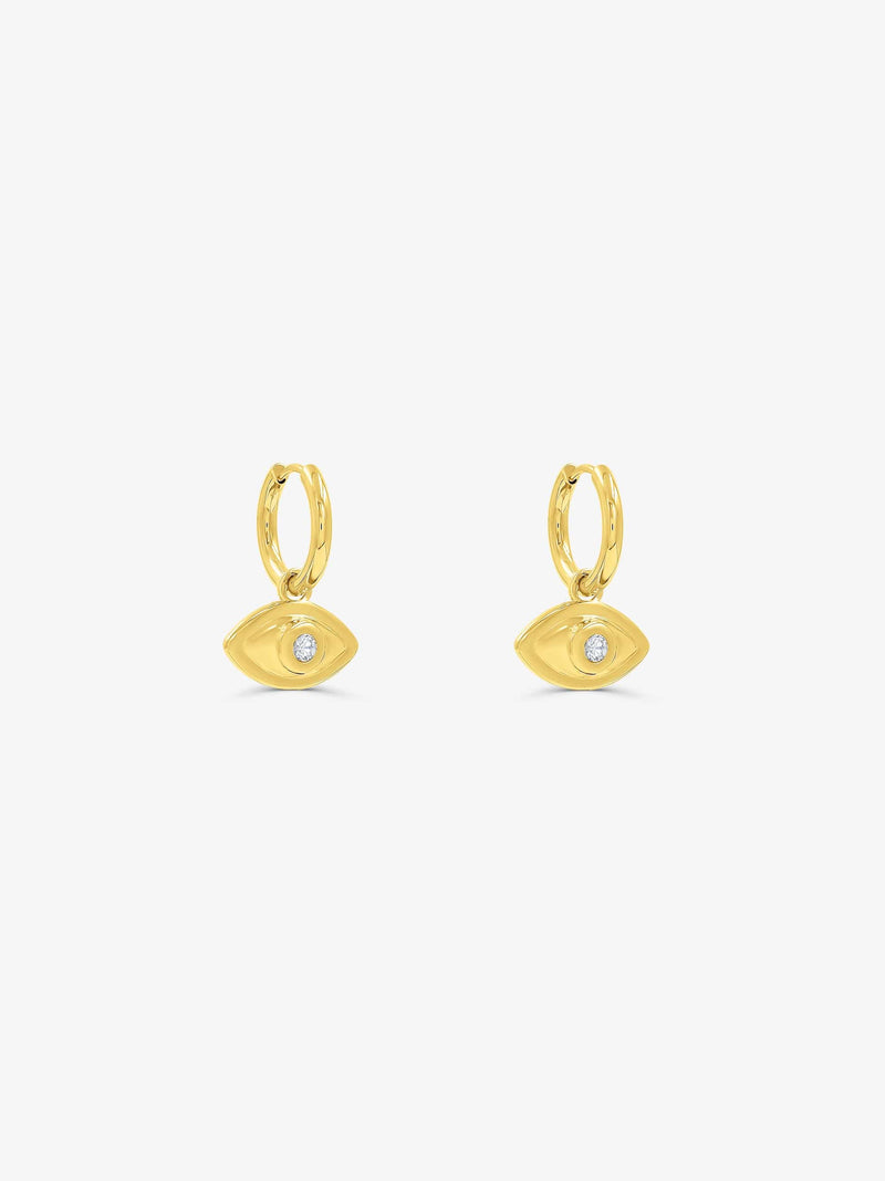 Sultana-Malta EARRINGS Mini Evil Eye Hoops