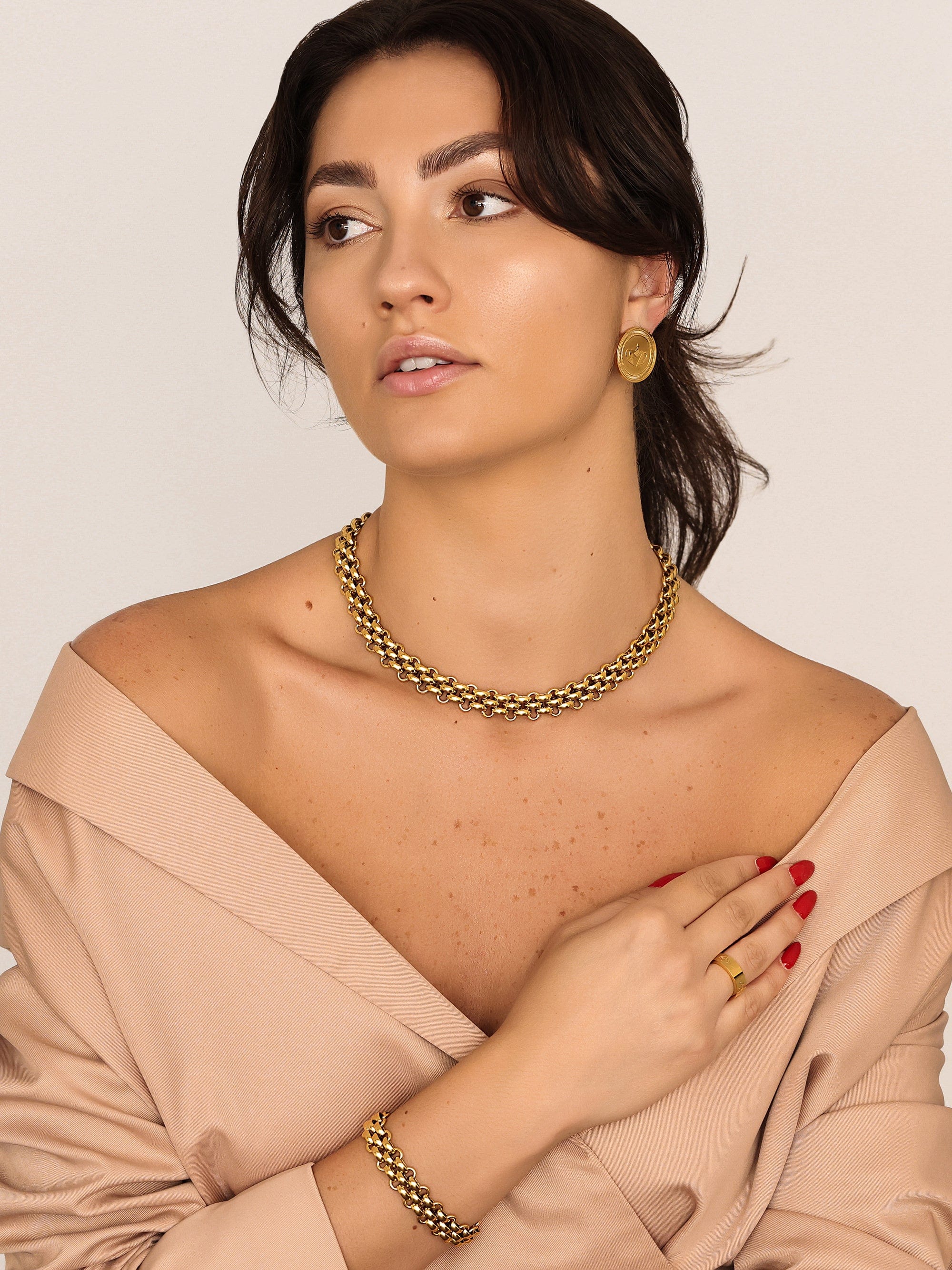 Sultana-Malta CHAINS Panther Link Chain Necklace