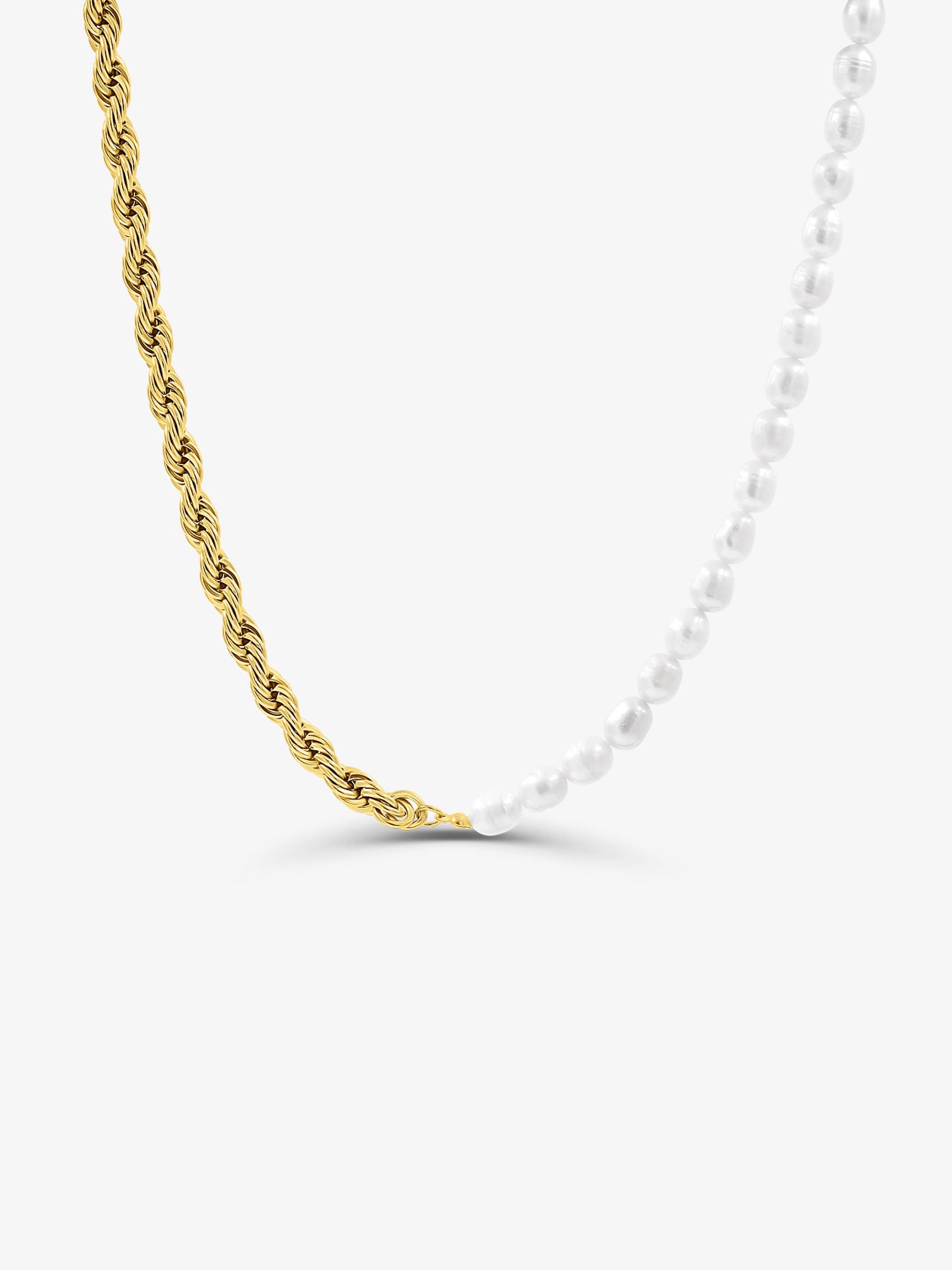Sultana-Malta NECKLACES Rope Chain Fresh Pearl Necklace