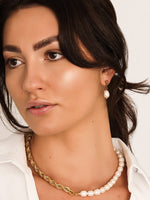 Sultana-Malta NECKLACES Roped Chain Fresh Pearl Necklace