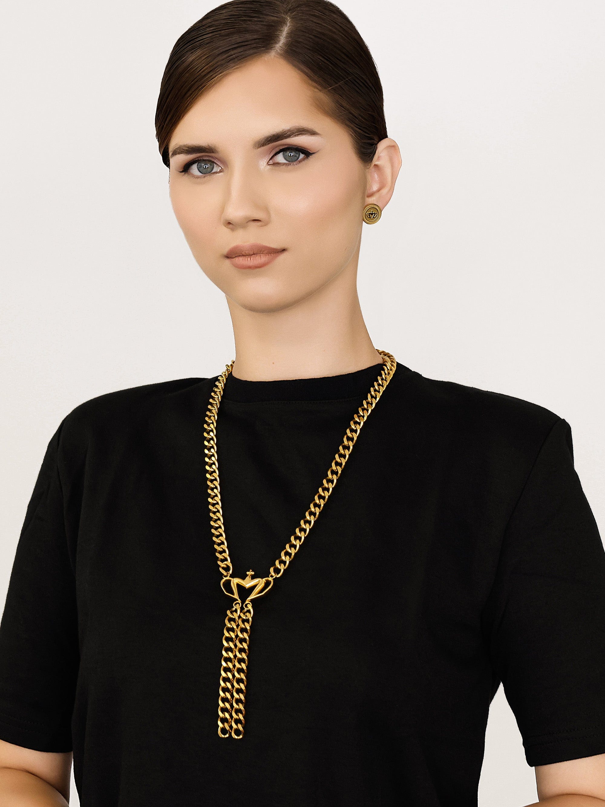Sultana-Malta CHAINS Tassel Crown Necklace