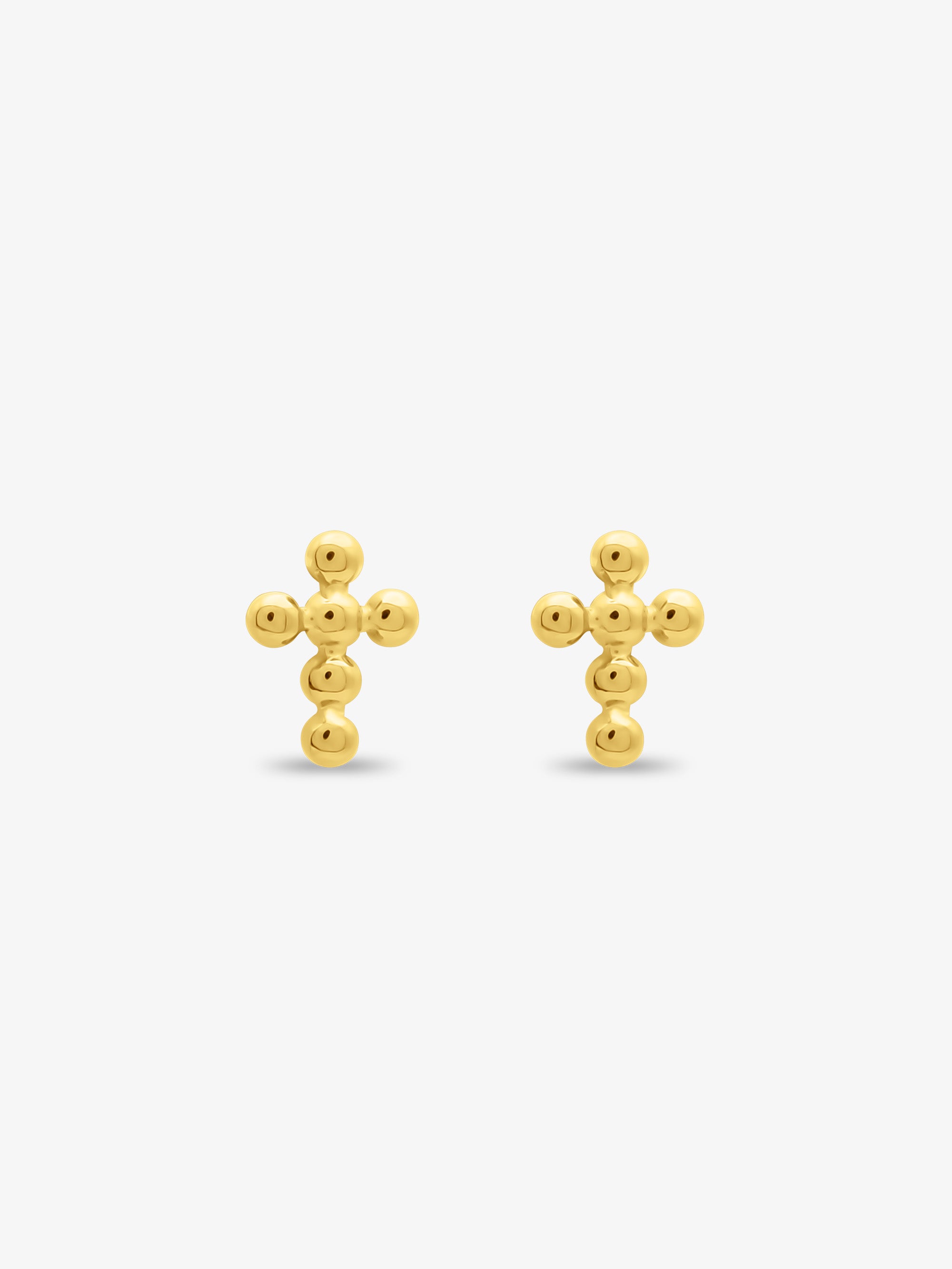 Atom Cross Stud Earrings