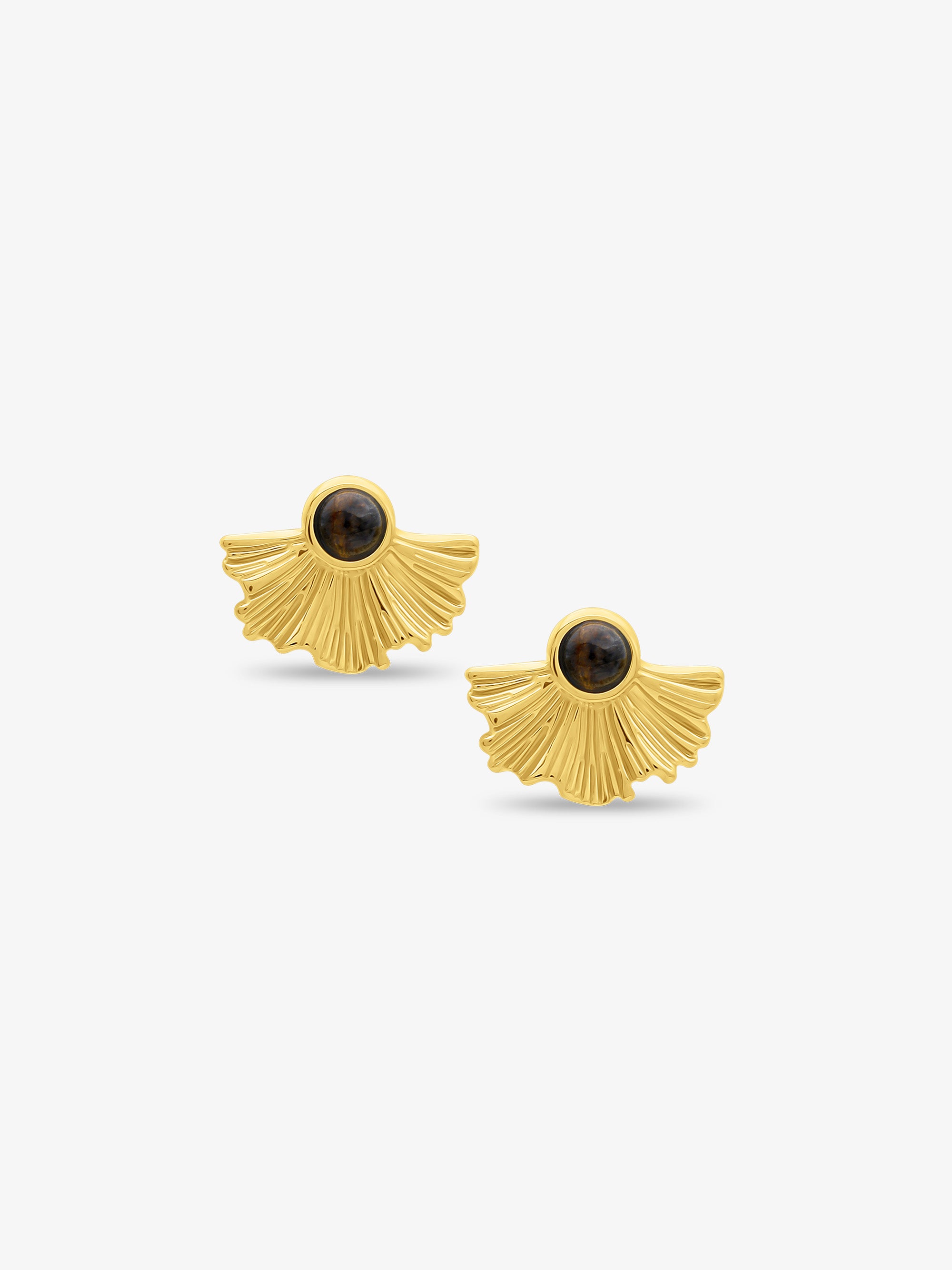 Beth Fan Stud Earrings
