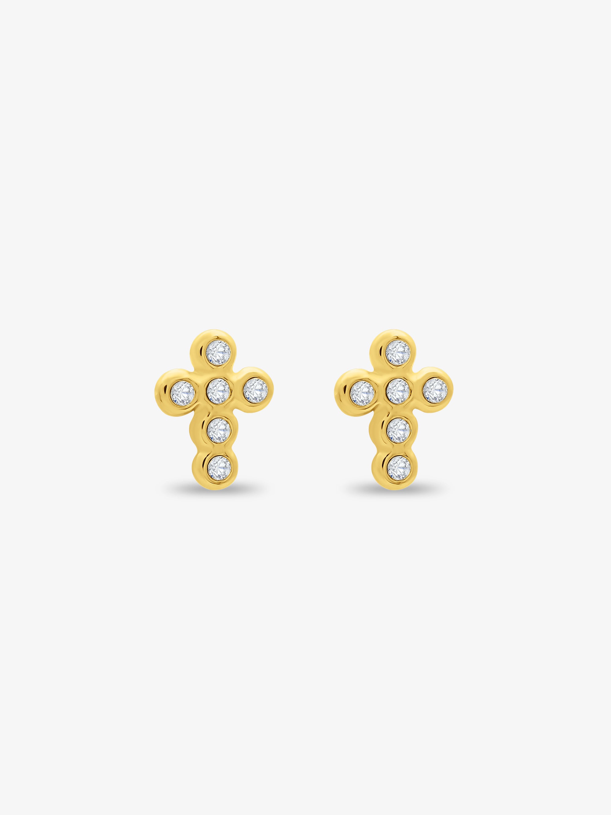 Anima Cross Stud Earrings
