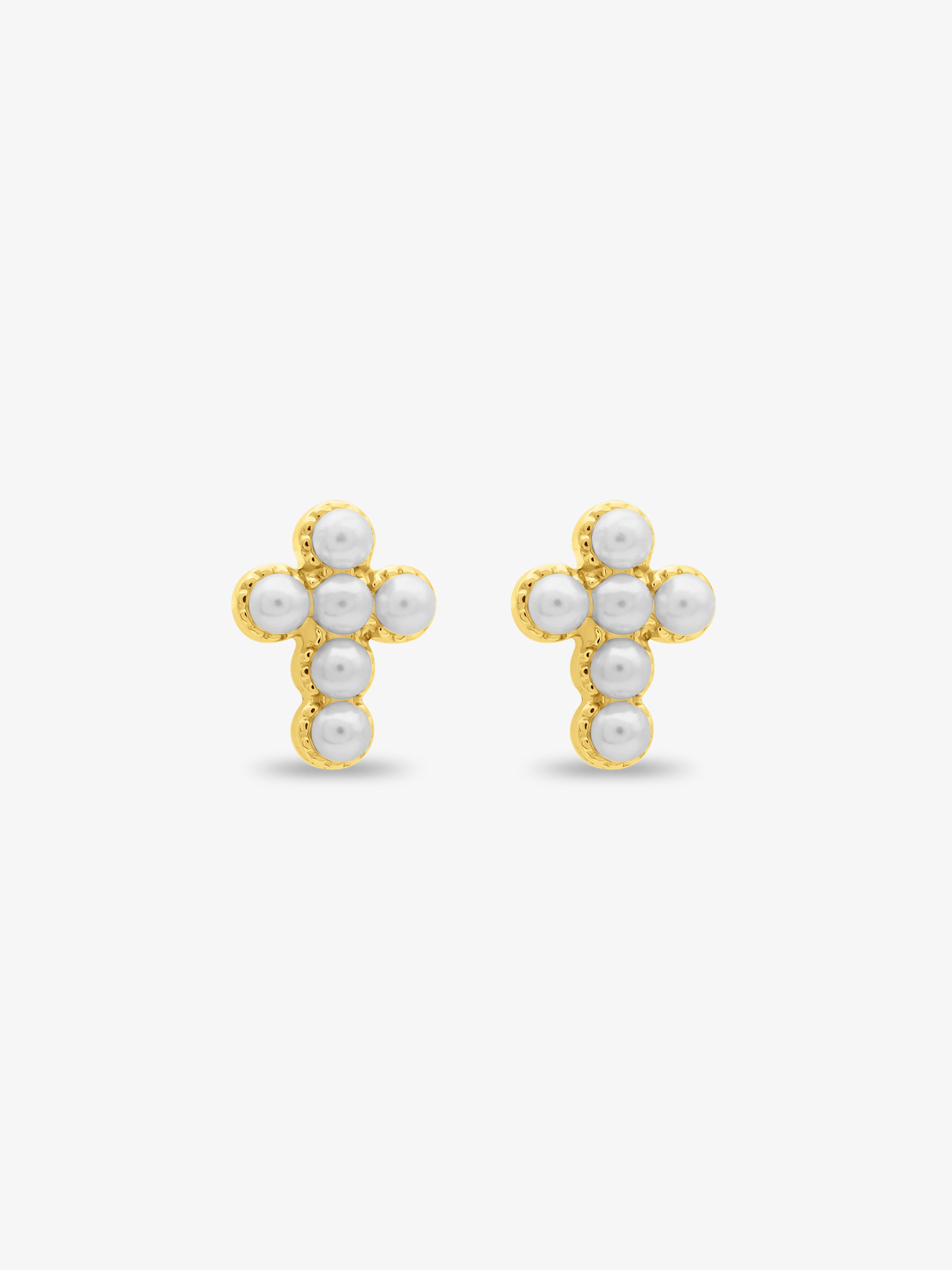 Eternal Cross Stud Earrings
