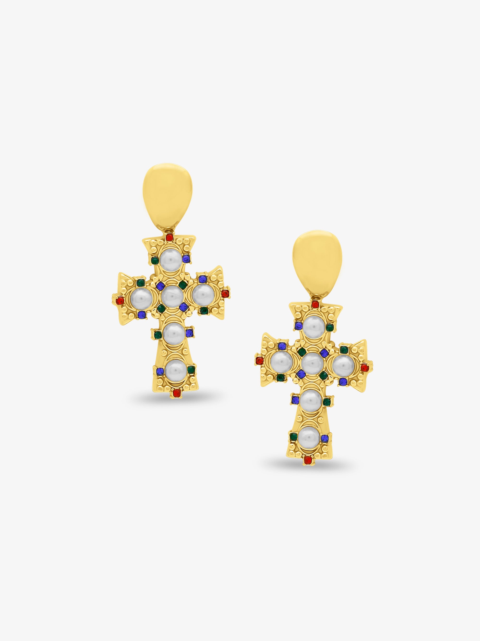 Domina Cross Earrings