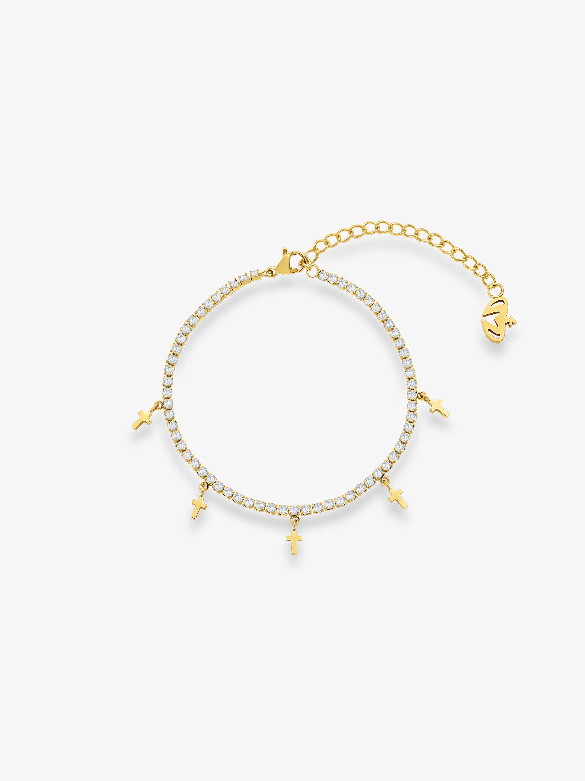 Halo Cross Bracelet