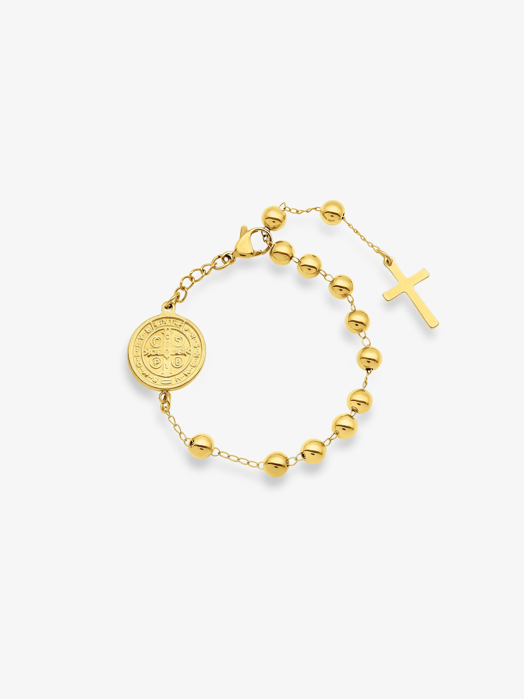 Fortis Beaded Cross Bracelet
