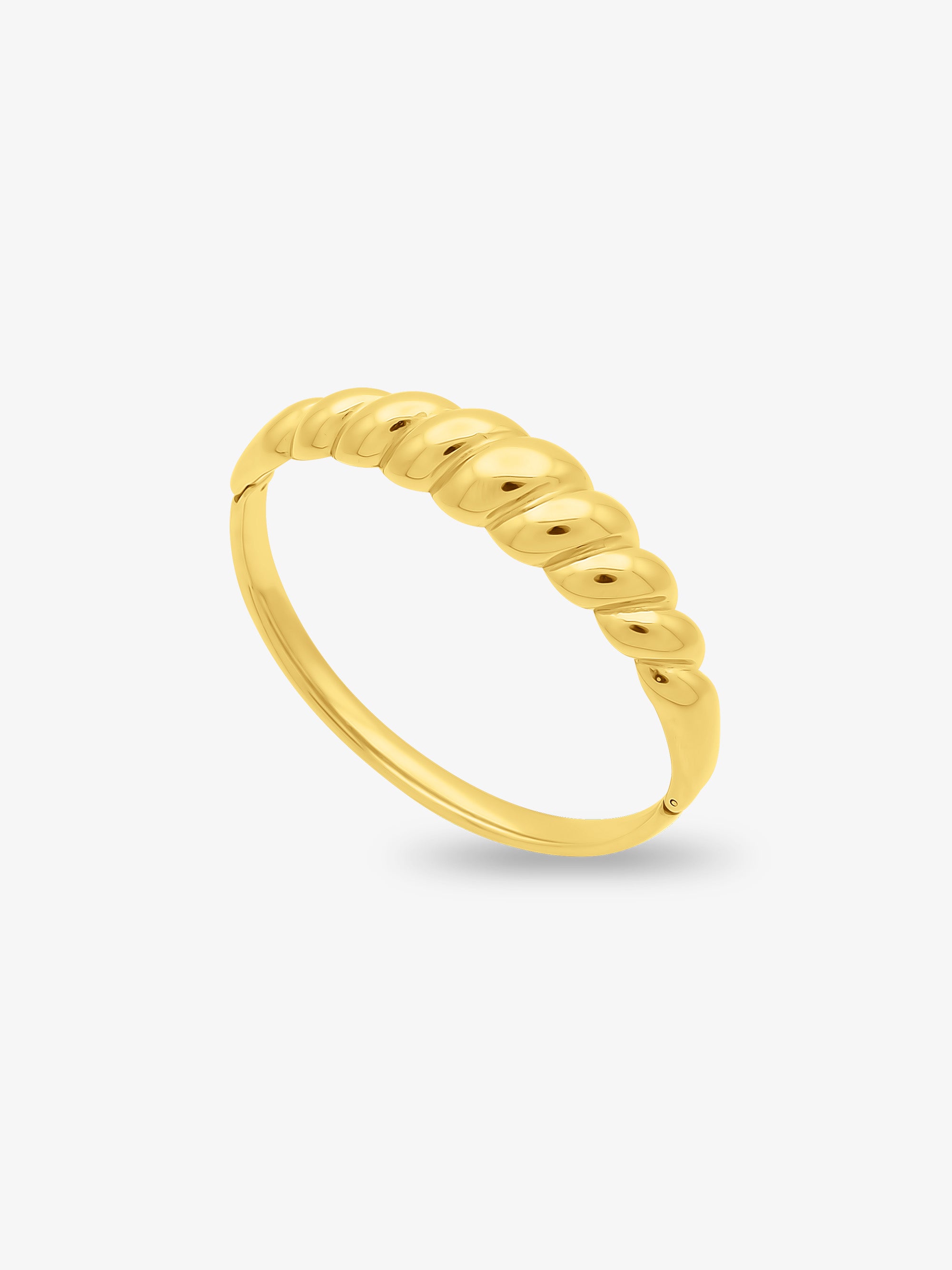 Cable Crossant Bangle