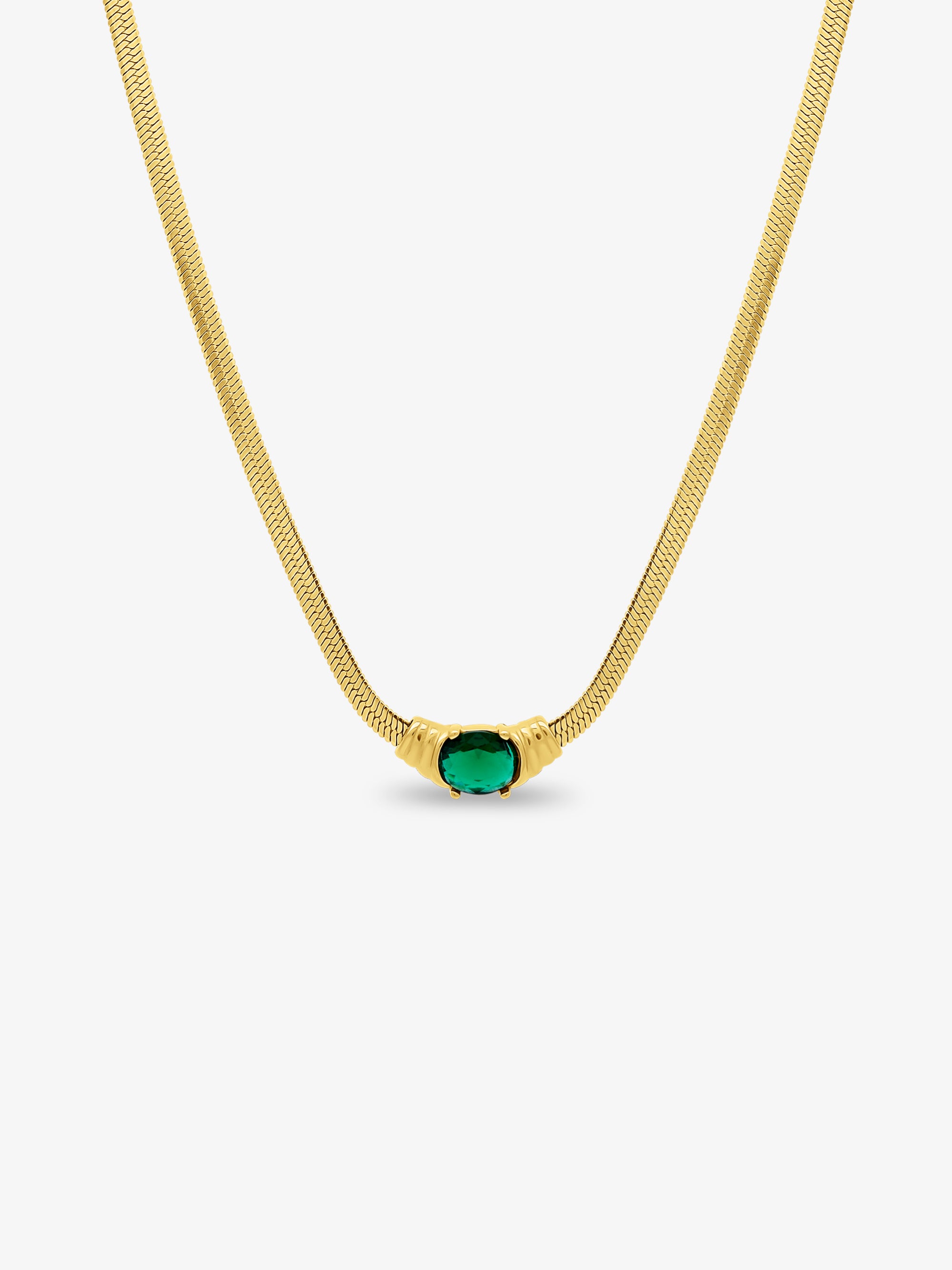 Emeralda Snake Necklace