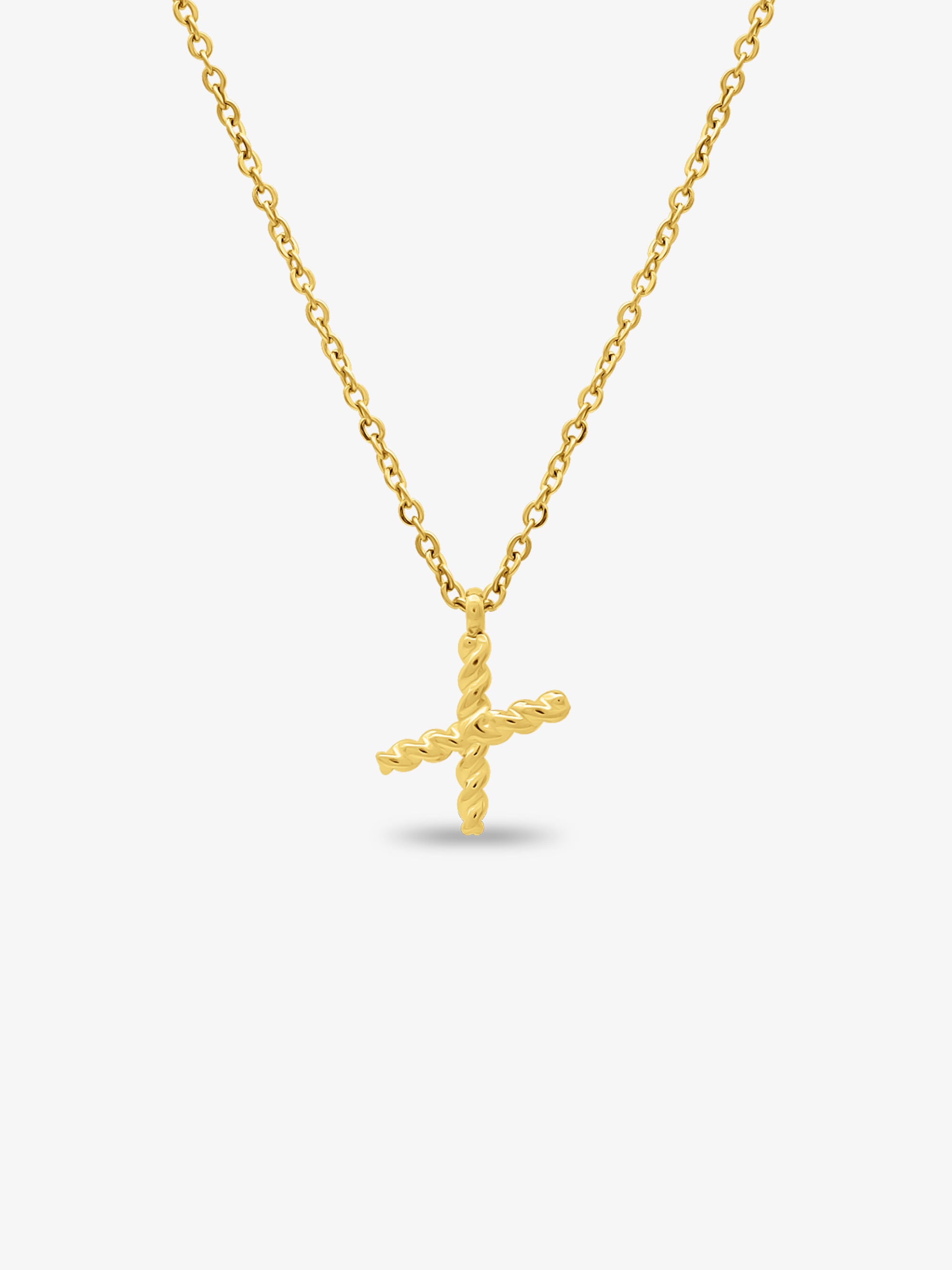 CABLE INITIAL NECKLACE