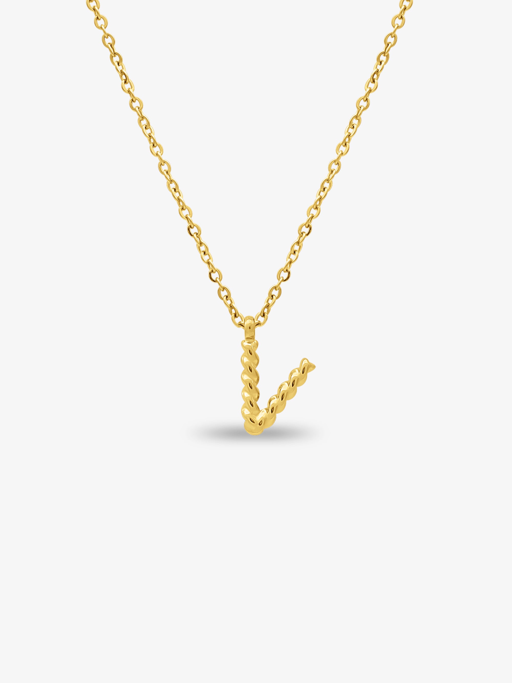 CABLE INITIAL NECKLACE