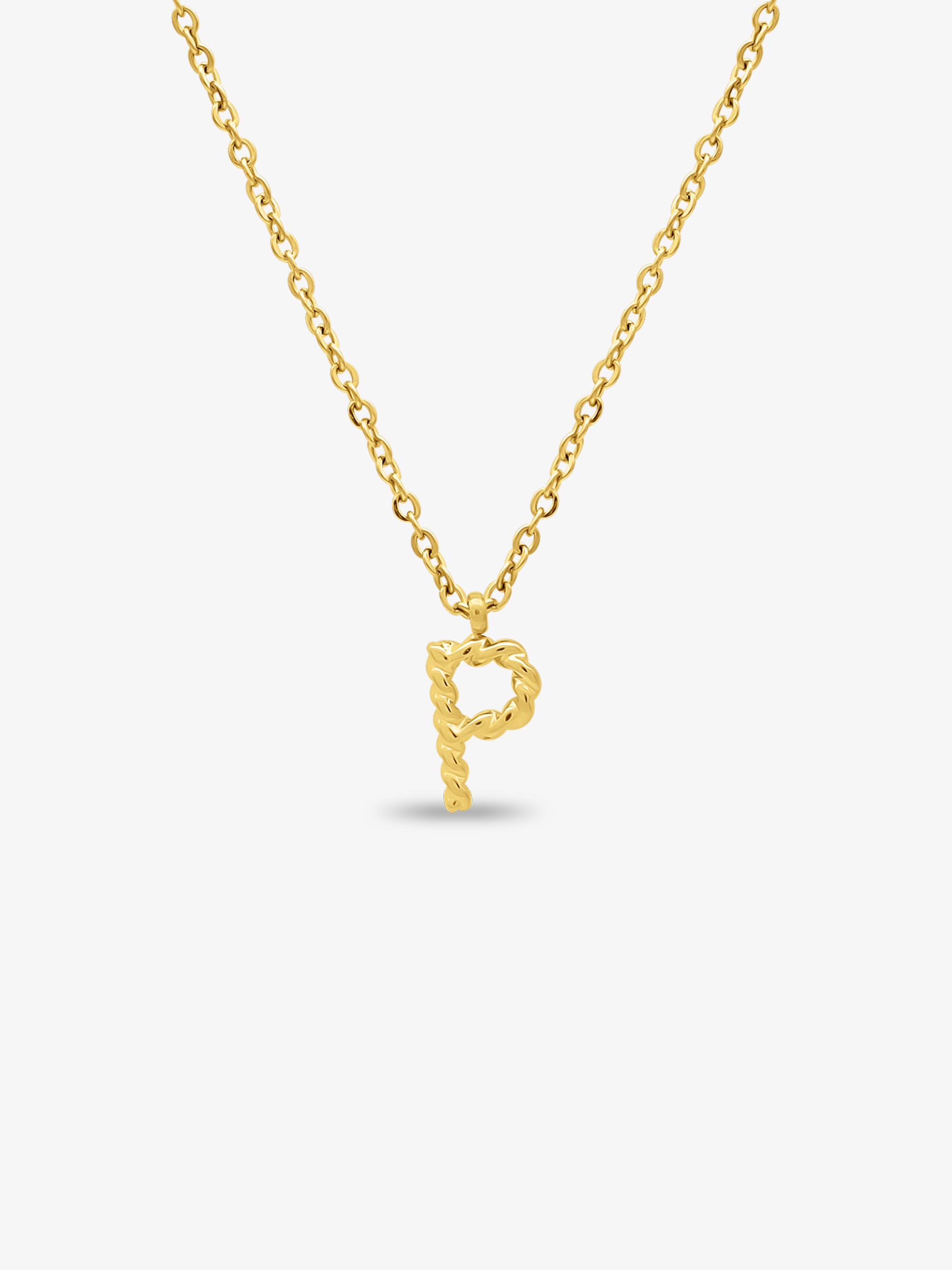 CABLE INITIAL NECKLACE