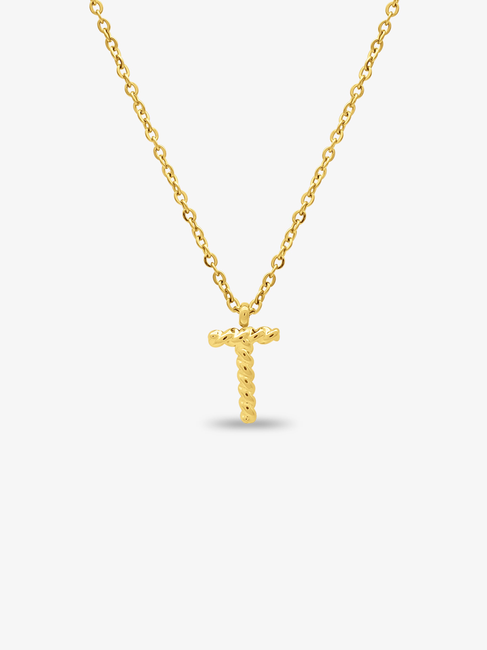 CABLE INITIAL NECKLACE