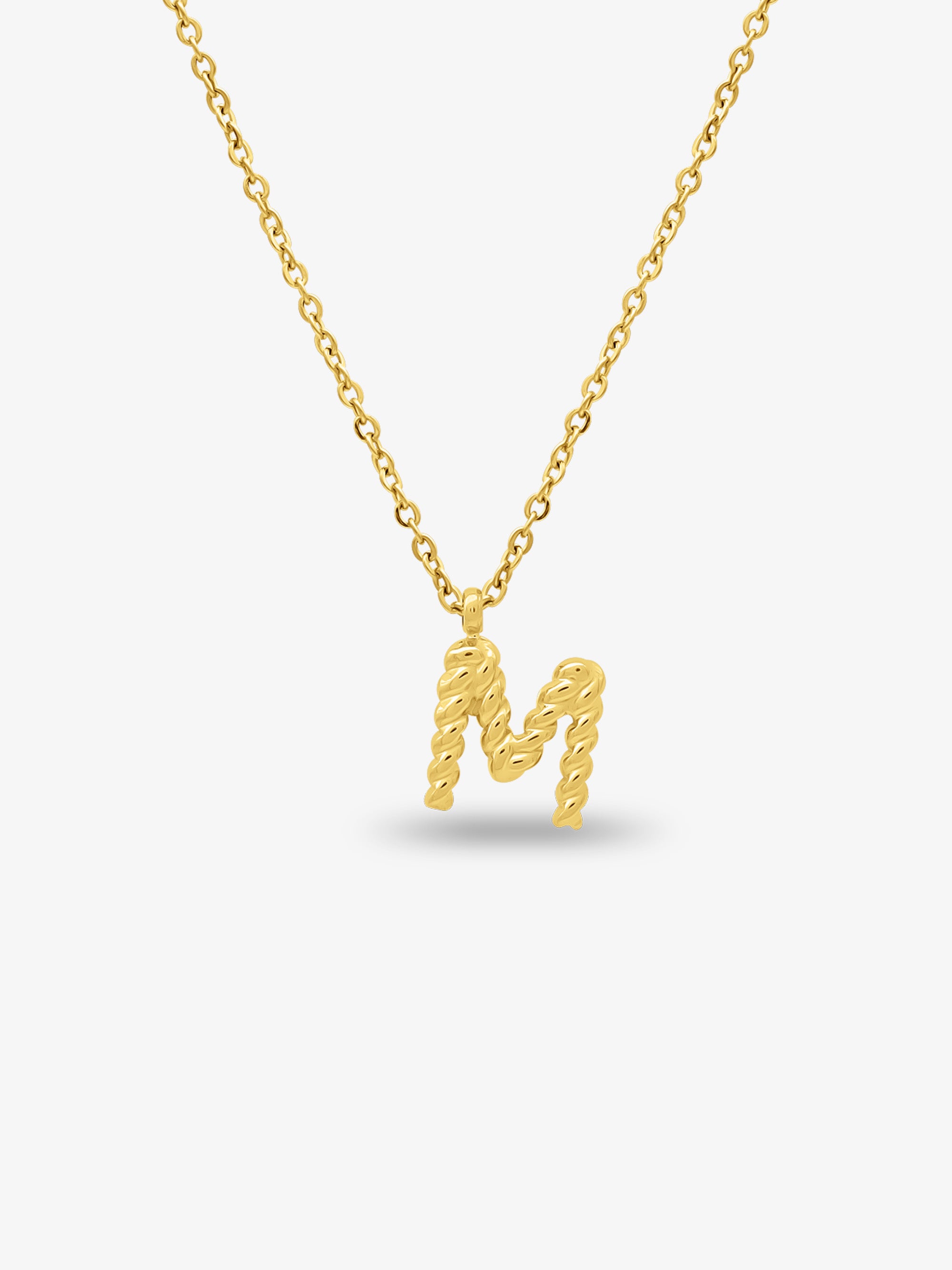 CABLE INITIAL NECKLACE