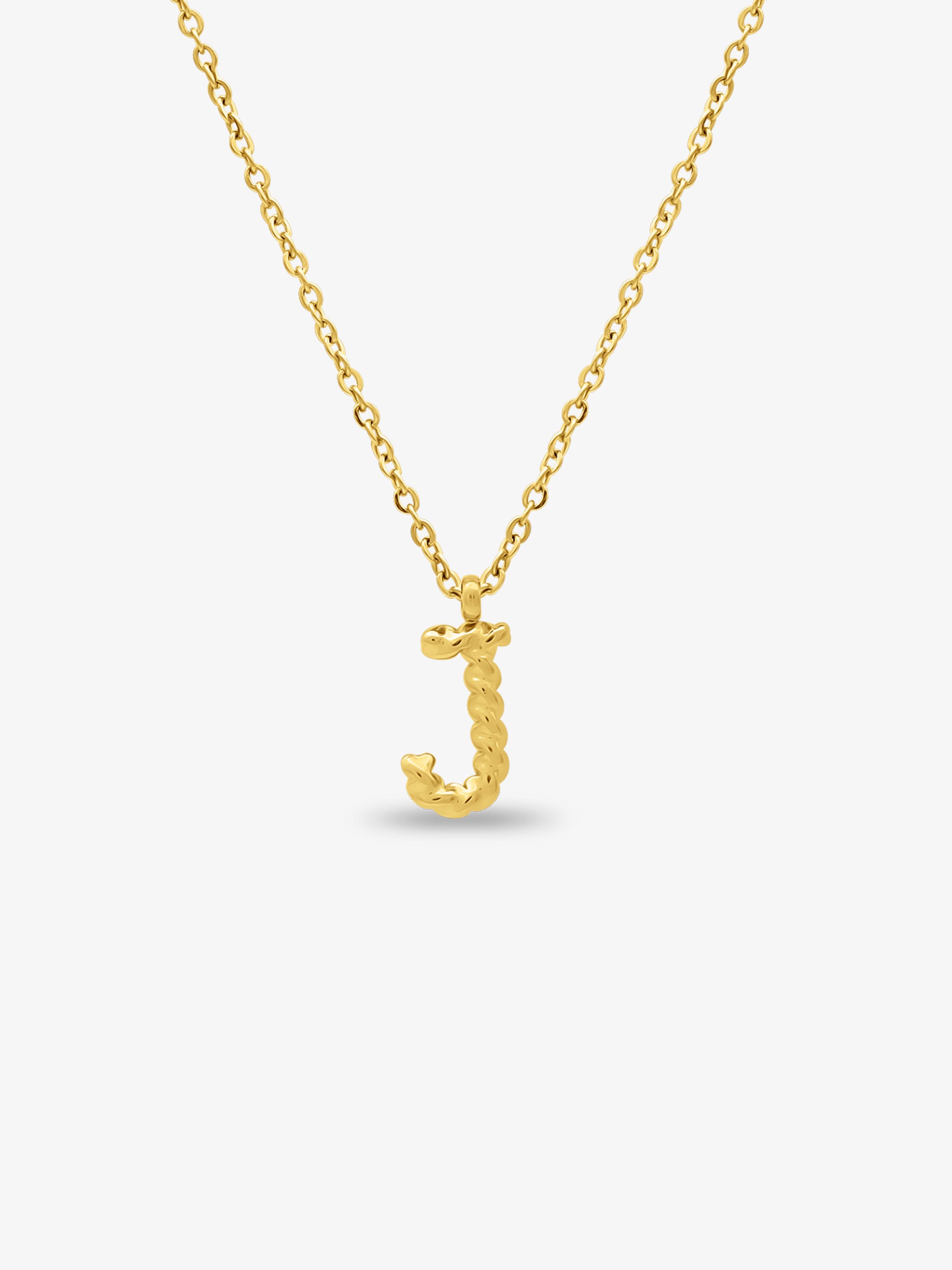 CABLE INITIAL NECKLACE