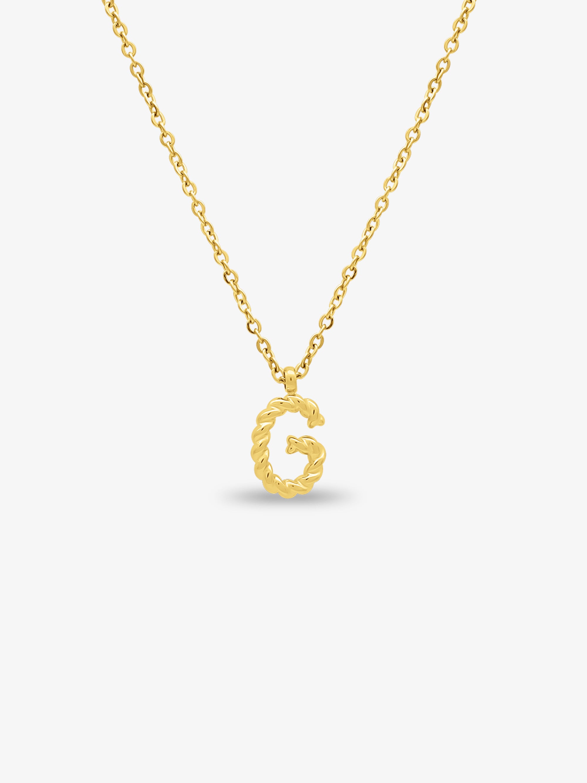 CABLE INITIAL NECKLACE