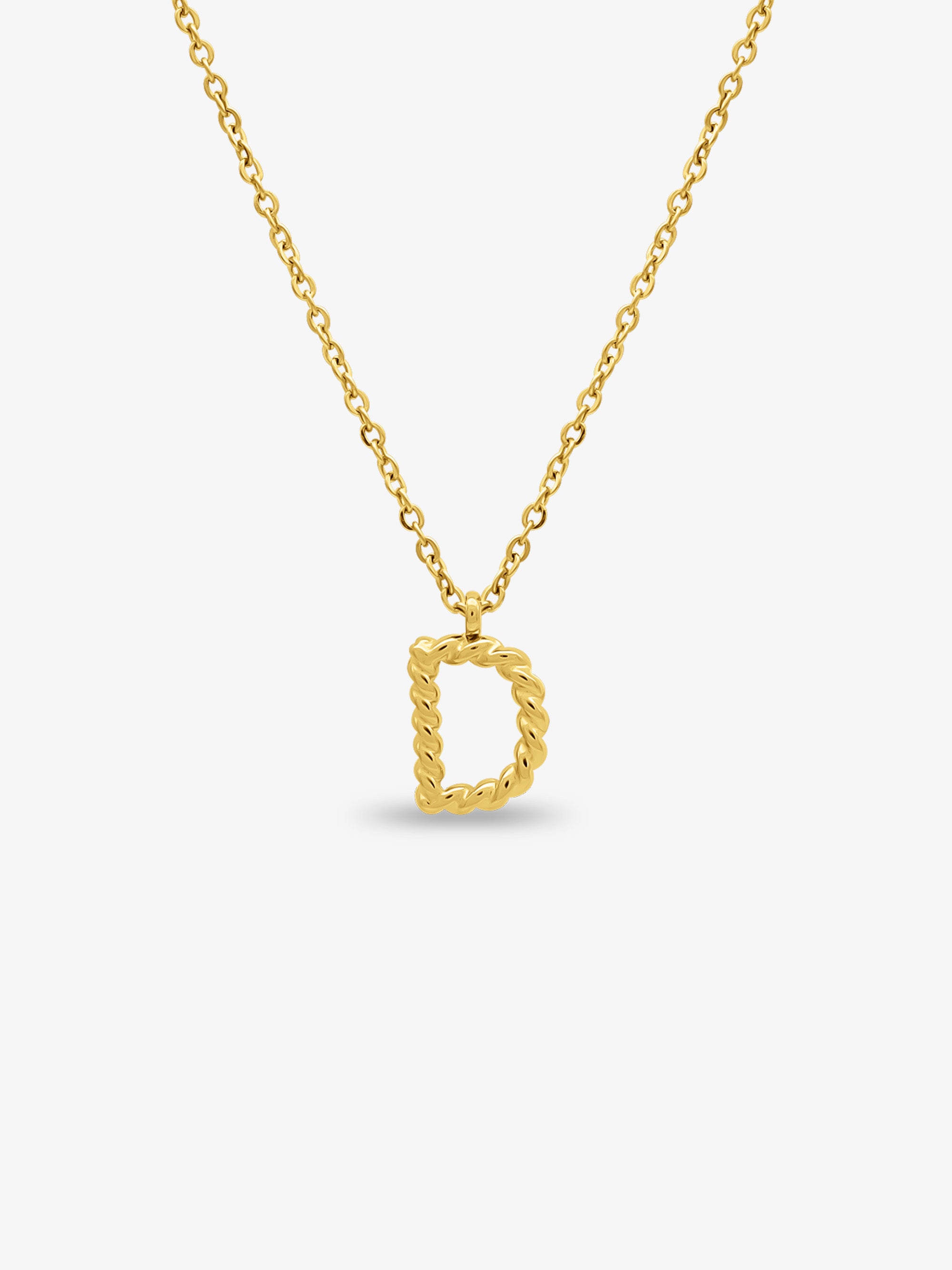 CABLE INITIAL NECKLACE