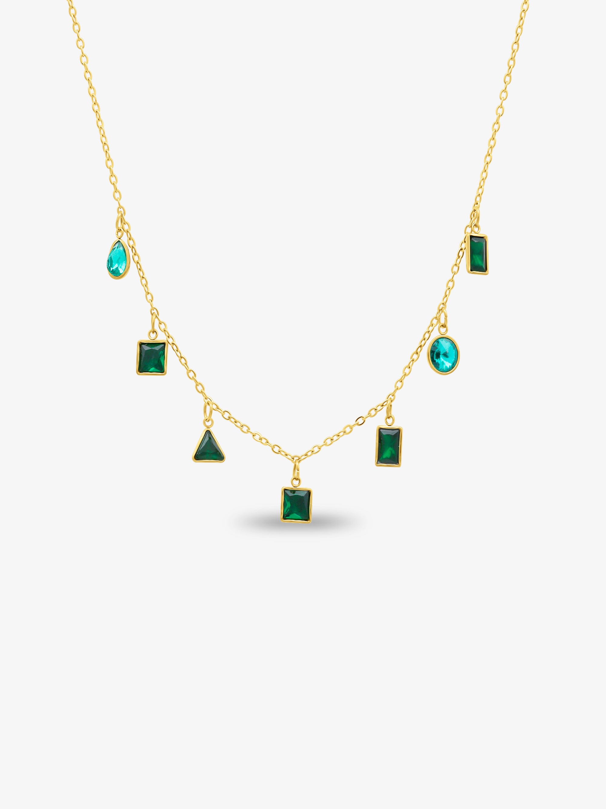 Emeralda Multi Stones Necklace